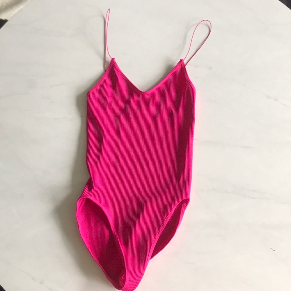 Hot pink urban outfitters bodysuit